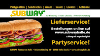 Menu du Subway à Halle (Saale)