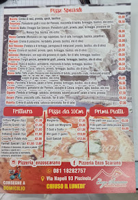 Menu / carte de Pizzeria Enzo Scarano à Naples