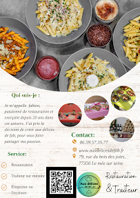 Menu du Aux délices de fab' à Le Mée-sur-Seine