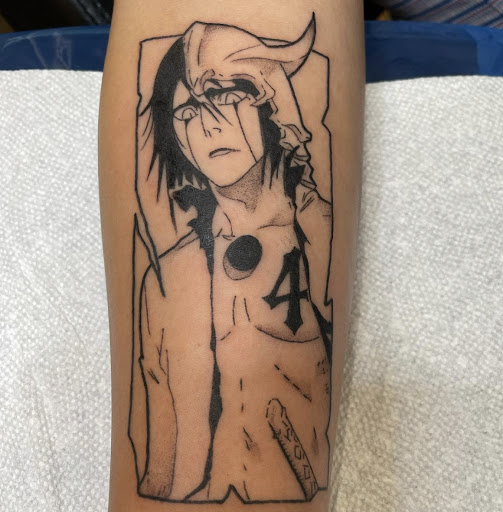 Explore rose sleeve tattoo ideas, creative tattoo ideas in Charlottesville, available at Have Heart Tattoo