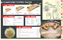 Menu / carte de Tacos et Compagnie à Grenoble