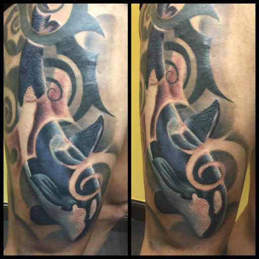 Explore tattoo ideas water, creative tattoo ideas in Addison, available at Cat Tattoo