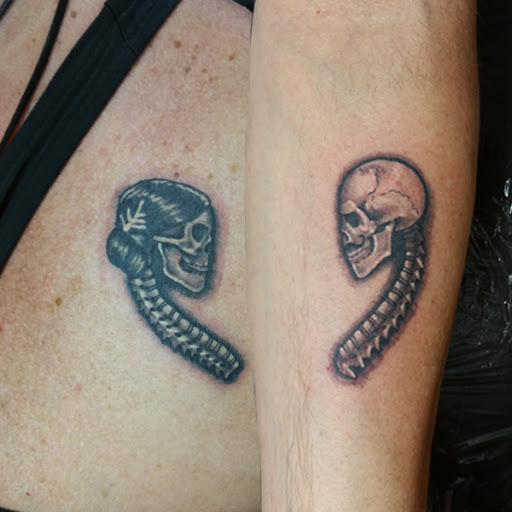 Explore son and mother tattoos ideas, creative tattoo ideas in Foley, available at Black Sheep Custom Tattoos and Piercings