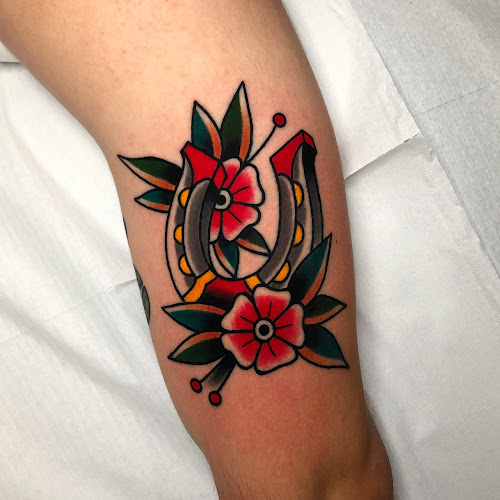 Moth and Rose Tattoo