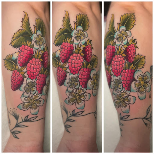 Explore cool arm sleeve tattoo ideas, creative tattoo ideas in Hartselle, available at Ethereal Alchemy Tattoo Collective