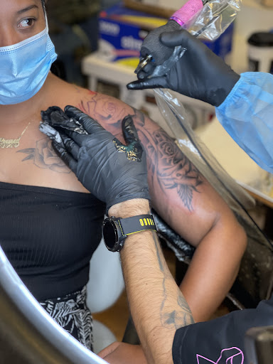 Explore compass tattoo cover up ideas, creative tattoo ideas in Kihei, available at Maui Tattoo Company