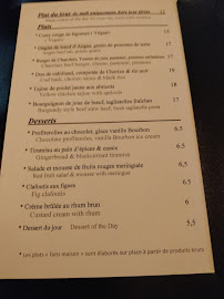 Restaurant français CaféGourmand à Dijon (le menu)