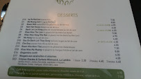 Restaurant Lao Lane Xang à Paris menu