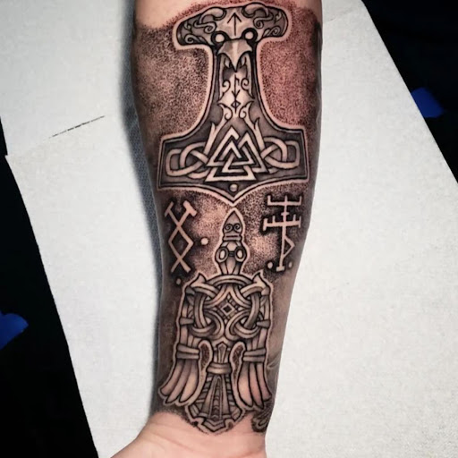 Explore tattoo cover up ideas for men, creative tattoo ideas in Dallas, available at Change of Tides Tattoo