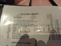 Chinapalast 中华楼 à Stuttgart menu