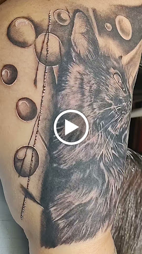 Explore back leg tattoo ideas, creative tattoo ideas in Mesa, available at Ranger Tattoo & Piercing