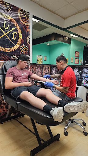 Explore denver broncos tattoo ideas, creative tattoo ideas in Magnolia, available at Lucky Sparrow Tattoo Shop and Piercing