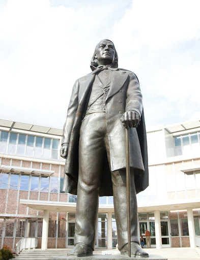 Statue of Brigham Young On BYU Campus