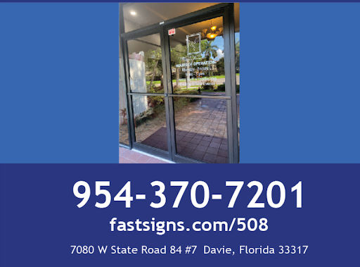 Sign Shop «FASTSIGNS», reviews and photos, 7080 W State Rd 84 Ste 7, Davie, FL 33317, USA