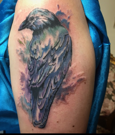 Explore tattoo shoulder ideas, creative tattoo ideas in Walnut Cove, available at Wildfire Tattoo Studio