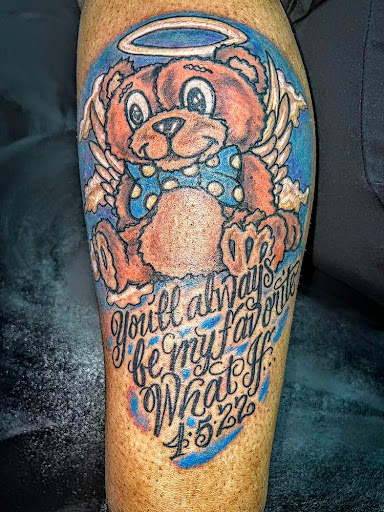 Explore fishing tattoos ideas, creative tattoo ideas in Houston, available at Orlandos Tattoo Studio
