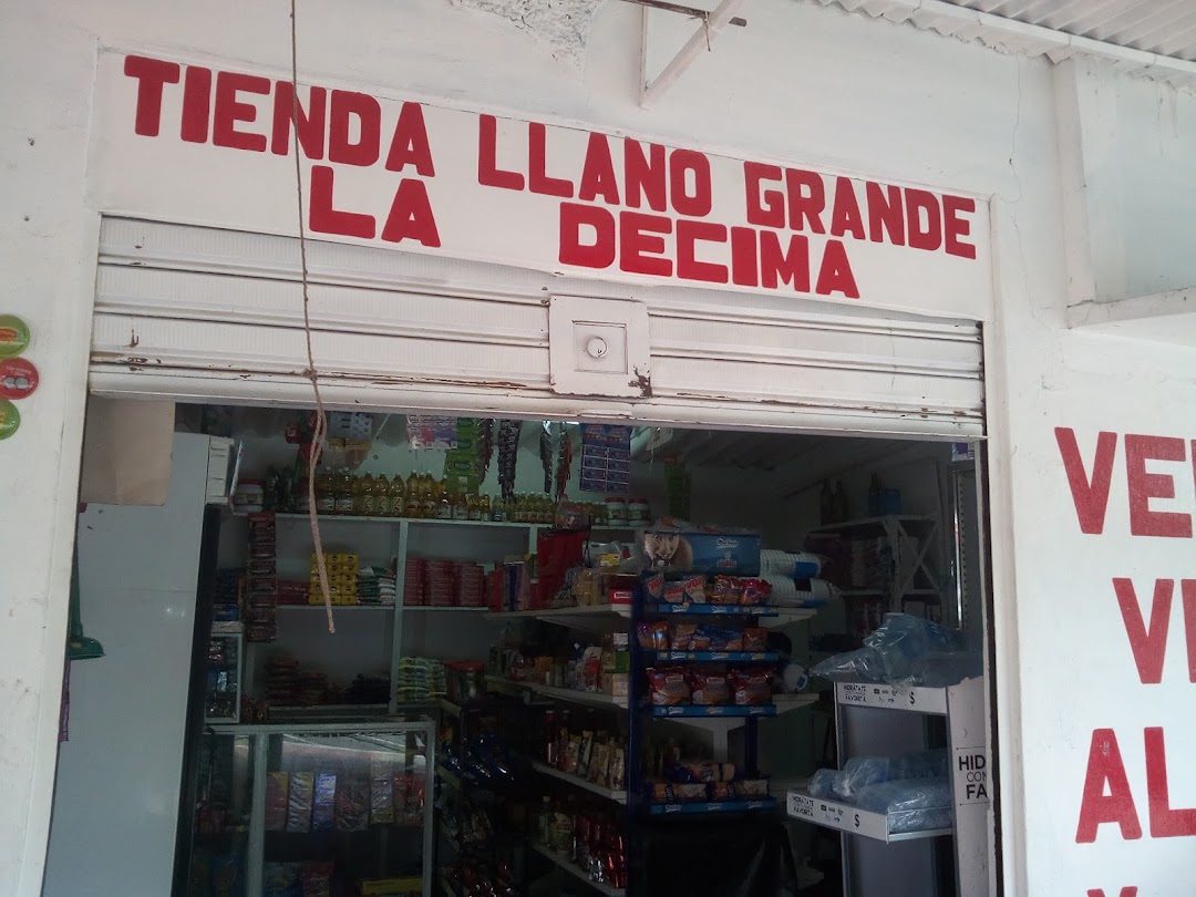 Tienda Llano Grande LA Decima