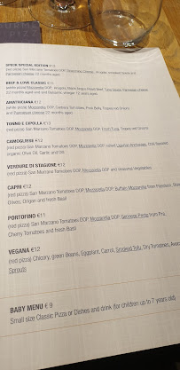 Carte du Savô Pizzeria Gourmet à Genoa