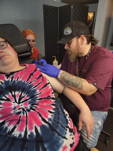 Explore matching halloween tattoo ideas, creative tattoo ideas in Fort Wayne, available at Grade A Tattoos and Body Piercing