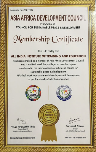 ALL INDIA INSTITUTE OF TRAINING AND EDUCATION