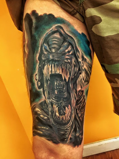 Explore half sleeve tattoo ideas male, creative tattoo ideas in High Ridge, available at Diablo Ink Tattoos