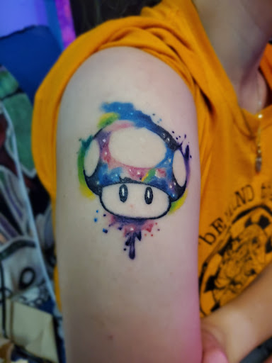 Explore guy shoulder tattoo ideas, creative tattoo ideas in Tuttle, available at Rebel Alliance Ink