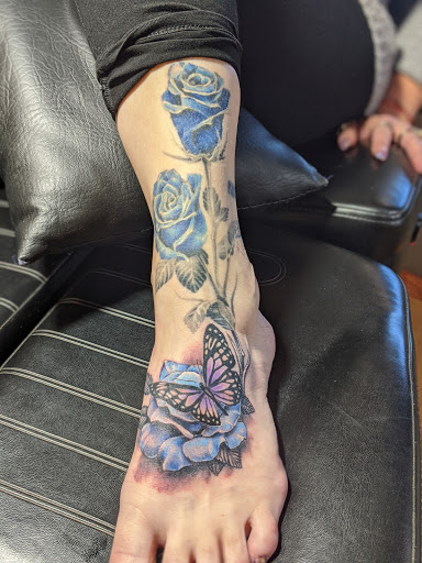 Explore chest tattoo idea, creative tattoo ideas in Las Cruces, available at Camino Tattoo Studio & Art Gallery