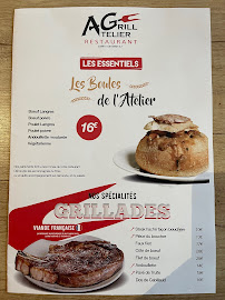 Restaurant Atelier Grill à Saints-Geosmes - menu / carte