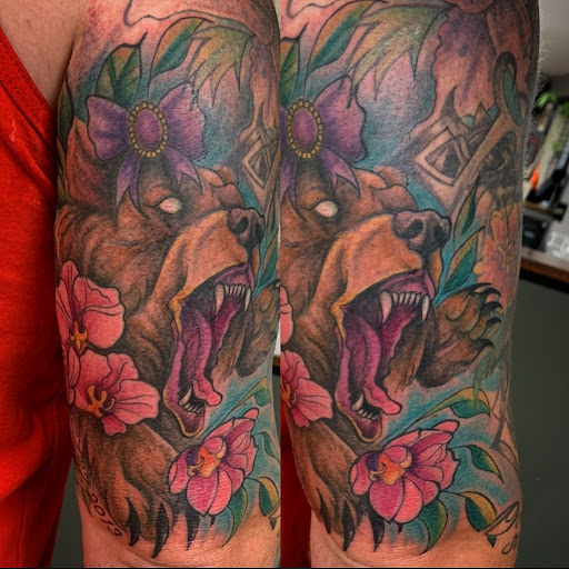 Explore lego tattoo ideas, creative tattoo ideas in Deptford, available at THE CONVENT Tattoo & Body Piercing Studio