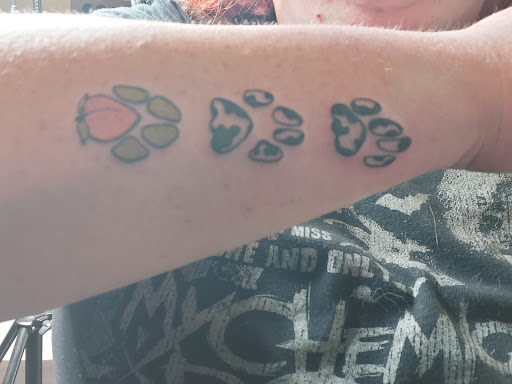 Explore tattoo music sleeve ideas, creative tattoo ideas in Eureka, available at Bohemian Tattoo