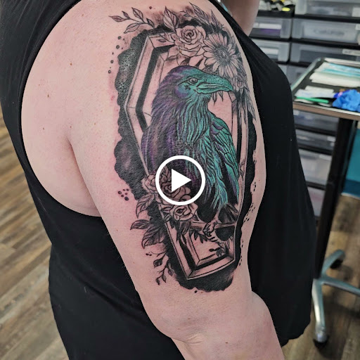 Explore facial tattoo ideas, creative tattoo ideas in Traverse City, available at Pinups & Needles