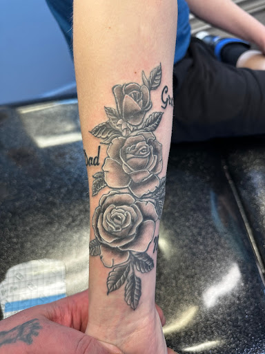 Explore bumblebee tattoo ideas, creative tattoo ideas in Girard, available at Cult Tattoo