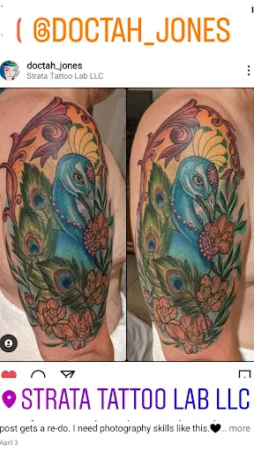 Explore bottom sleeve tattoo ideas, creative tattoo ideas in Yucca Valley, available at Strata Tattoo Lab LLC
