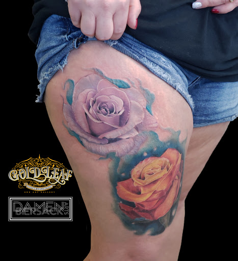 Explore lilo and stitch tattoo ideas, creative tattoo ideas in Baraboo, available at Gold Leaf Tattoo Collective and Art Gallery