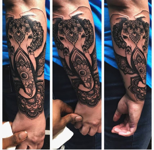 Explore city tattoo ideas, creative tattoo ideas in Stevens Point, available at Black Rabbit Tattooing