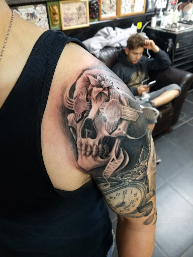 Explore neon genesis evangelion tattoo ideas, creative tattoo ideas in Albuquerque, available at Por Vida Tattoo