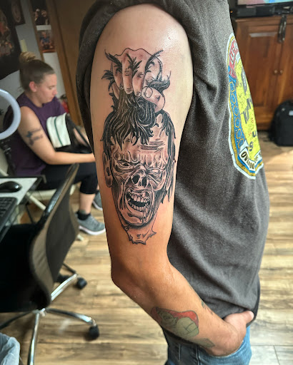 Explore coal mining tattoo ideas, creative tattoo ideas in Hudson Falls, available at ALTERED ADDICTION TATTOOS