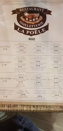Restaurant Omeletterie La Poêle à Chamonix-Mont-Blanc - menu / carte