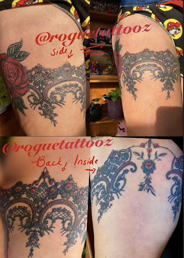 Explore purge tattoo ideas, creative tattoo ideas in Bristol, available at Rogue Tattoos