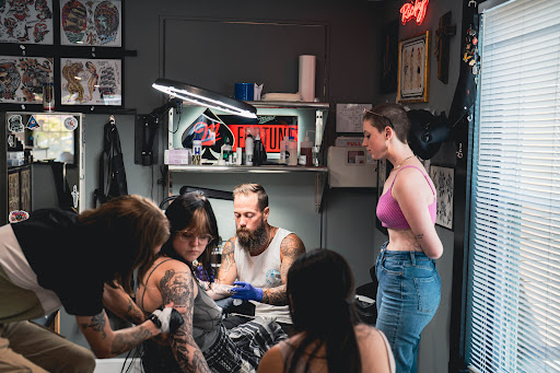 Explore family chest tattoo ideas, creative tattoo ideas in Charleston, available at The Edge Tattoo Studio