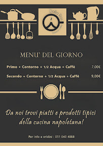 Menu / carte de Dalla Ros - Anema & Coffee à Bologna