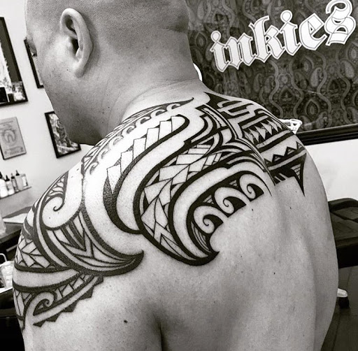 Explore chest piece tattoo ideas male, creative tattoo ideas in Fremont, available at Inkies Tattoo Studio