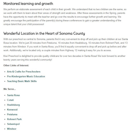 Day Care Center «Kiwi Preschool & Childcare», reviews and photos, 573 Summerfield Rd, Santa Rosa, CA 95405, USA