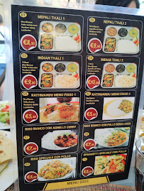 Kathmandu - fast food à Rome menu