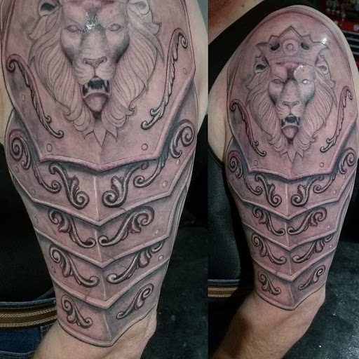 Explore barbell tattoo ideas, creative tattoo ideas in Kenosha, available at Kenosha Tattoo Company