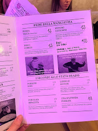 Restaurant Terme del Colesterolo à Reggio Emilia (le menu)