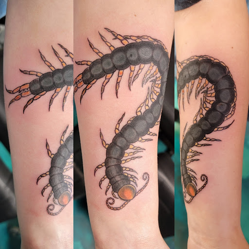 Explore angry tattoo ideas, creative tattoo ideas in Traverse City, available at Pinups & Needles