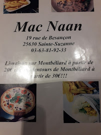 Carte du Mac Naan à Sainte-Suzanne