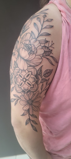 Explore full sleeves tattoo ideas, creative tattoo ideas in Saint Petersburg, available at Edens Apple Tattoos and Piercings