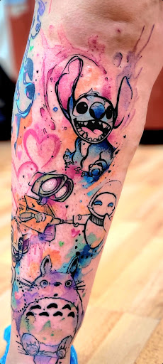 Explore spinal cord tattoo ideas, creative tattoo ideas in Benton, available at Spectrum Tattoo